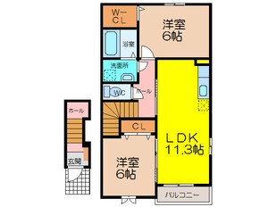 グロワール　メールの物件間取画像